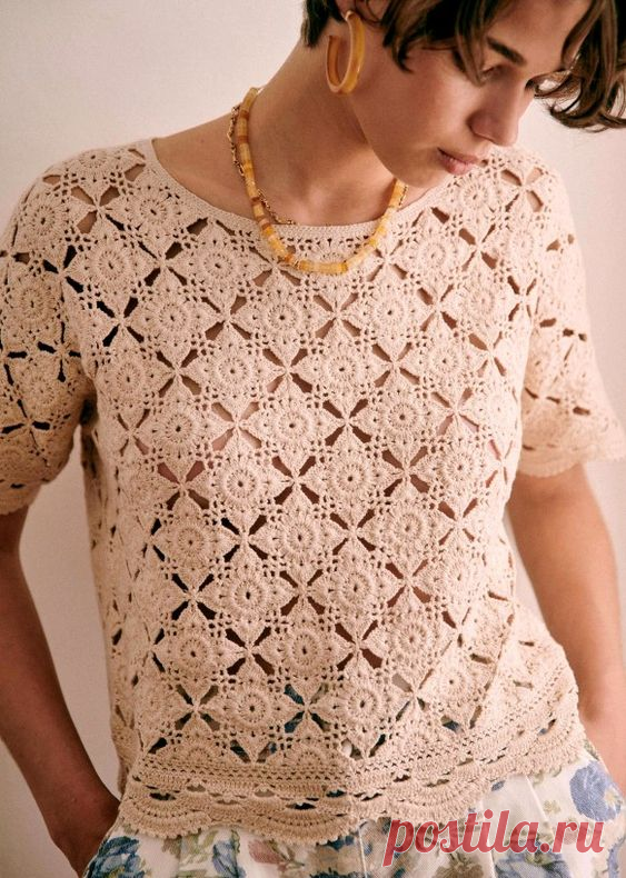 Вдохновляемся вязанными изделиями Sezane. Новая подборка из 6 стильных вязаных летних кофточек, топов и платья сезона 2021 | Таша Солнцева ~ Вязание и тренды | Яндекс Дзен