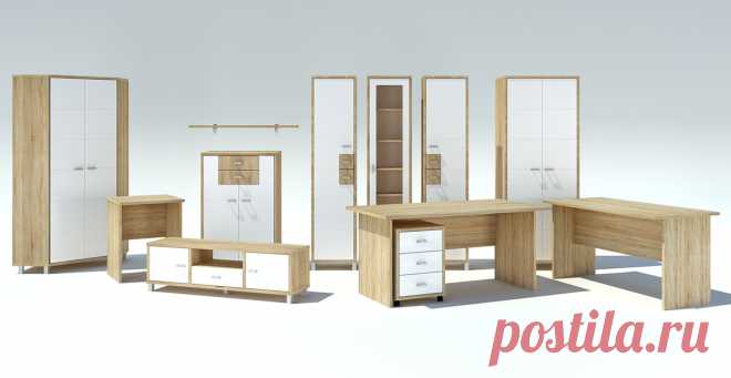 Гостиная (модульная система) Домино (сонома) (Мебель Неман) - отзывы, фото, цены