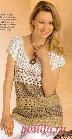 (292) Crochet Top - Free Crochet Diagram - (owesta) | blusas | Uncinetto, Top Fatti All'uncinetto e Ems