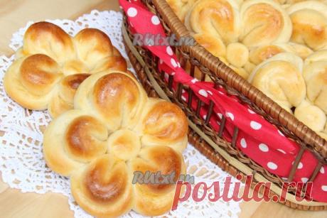 Красивые булочки из дрожжевого теста &quot;Цветочки&quot; от Вероники Крамарь