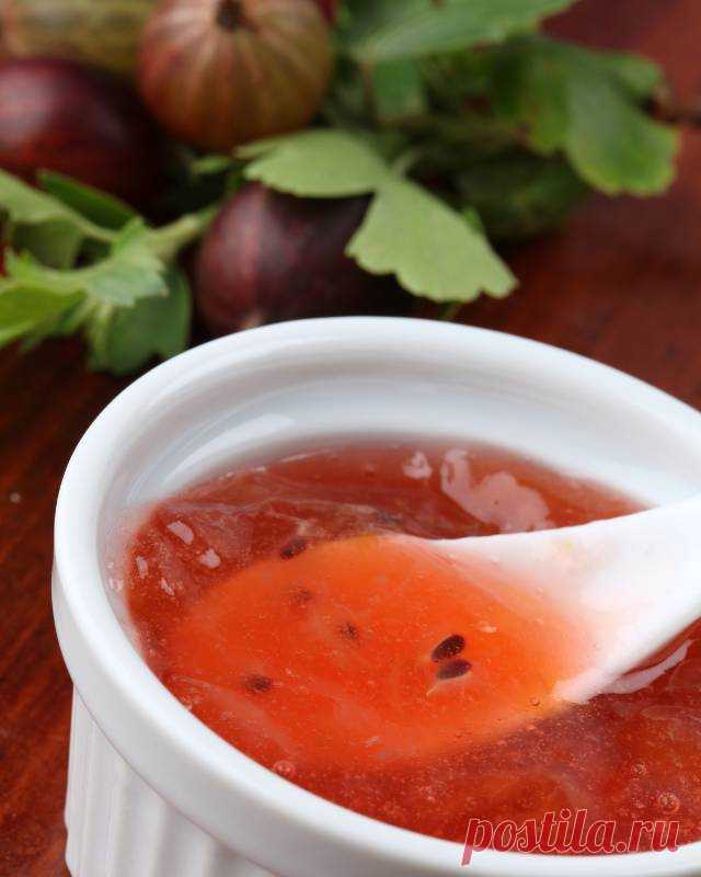 Варенье из крыжовника с ежевикой