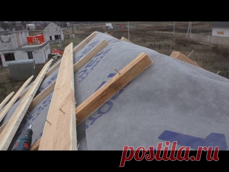 Гидроизоляция конька кровли - YouTube