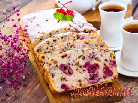 Манник с вишней и шоколадом