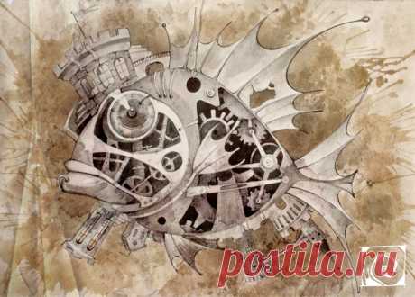 Картины в стиле стимпанк, художник Маруда Евгения / Блог им. Snail_art / Коллективные блоги / Steampunker.ru - сеть для любителей steampunk'а