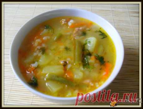Суп с рисом и стручковой фасолью фото рецепт приготовления