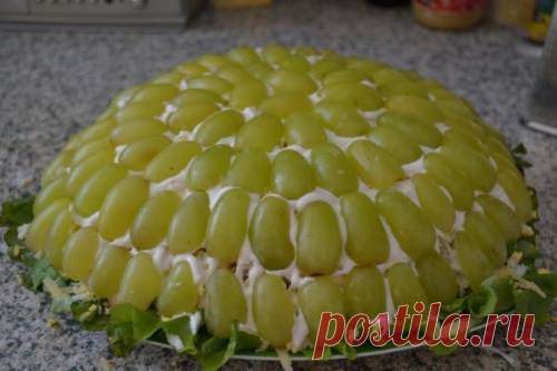 Салат «Тиффани» с копченой курицей - рецепт с фото / Простые рецепты