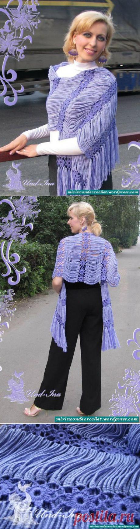 Платок очень оригинальный | Мой Rincon Крючком