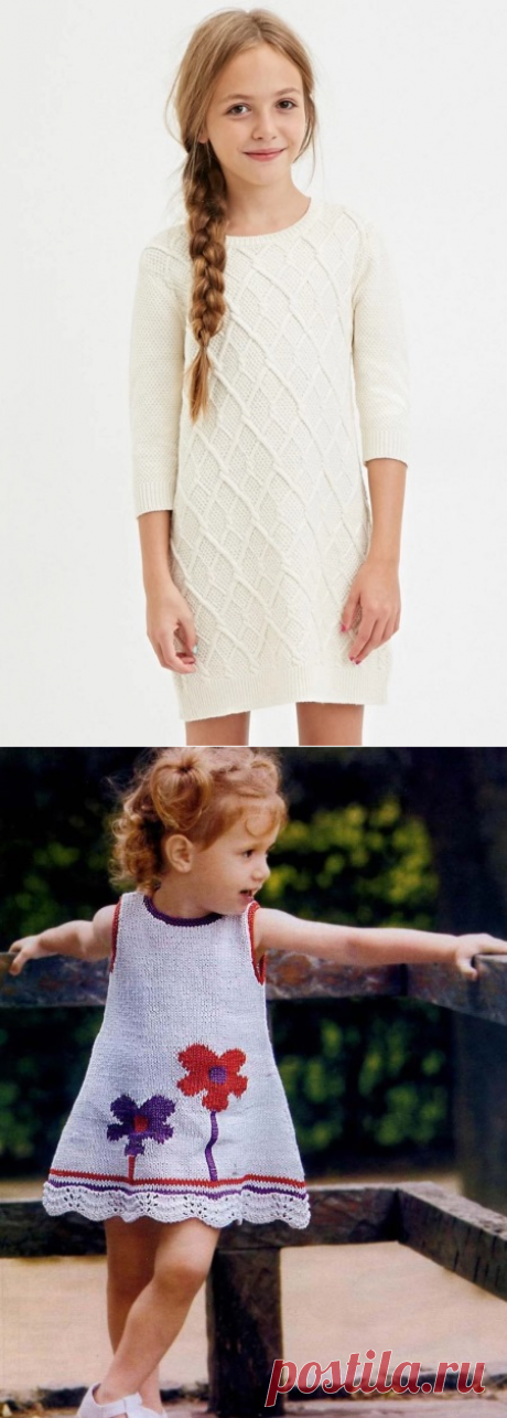 для девочки, вязаное спицами - делаем своими руками