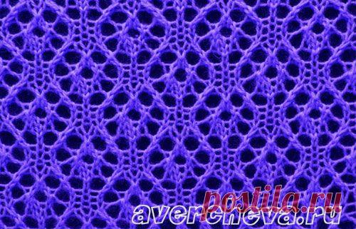 узор 530 классический ажур | каталог вязаных спицами узоров