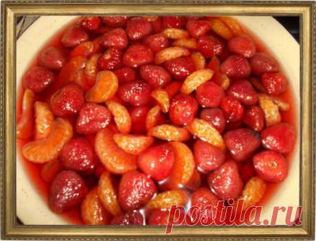ВАРЕНЬЕ ИЗ КЛУБНИКИ И МАНДАРИНОВ.