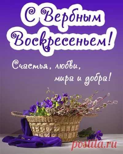В Вербное святое воскресенье
Светлых чувств вам, счастья, доброты.