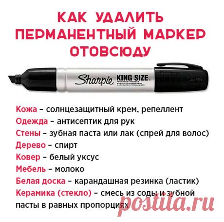 Как вывести следы от маркера с любых поверхностей: всё проще, чем ты думаешь