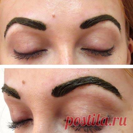 Биотатуаж бровей хной (36 фото)- что это такое: видео-инструкция как делается своими руками, технология 6d, краска, какие пропорции смеси, фото и цена