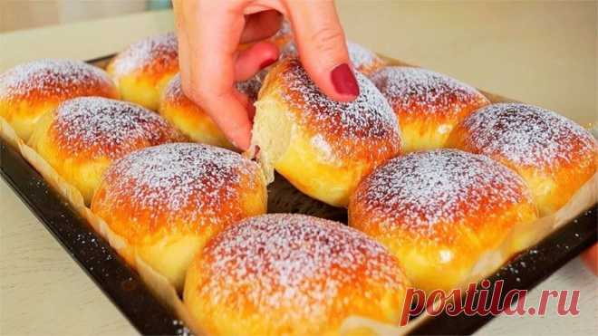 Начинка вас удивит! Мягкие пышные булочки к чаю!