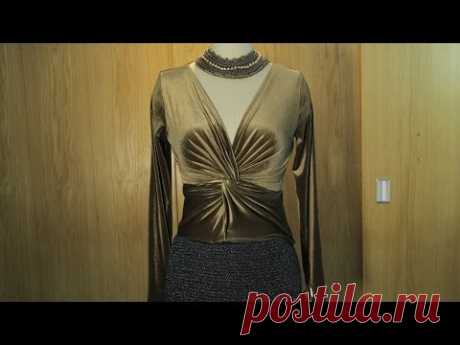 FiFi Style :Tutorial video - How to make a front twist top (Hướng dẫn may áo xoắn ngực)