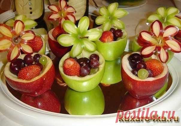Фруктовые корзиночки из яблок..