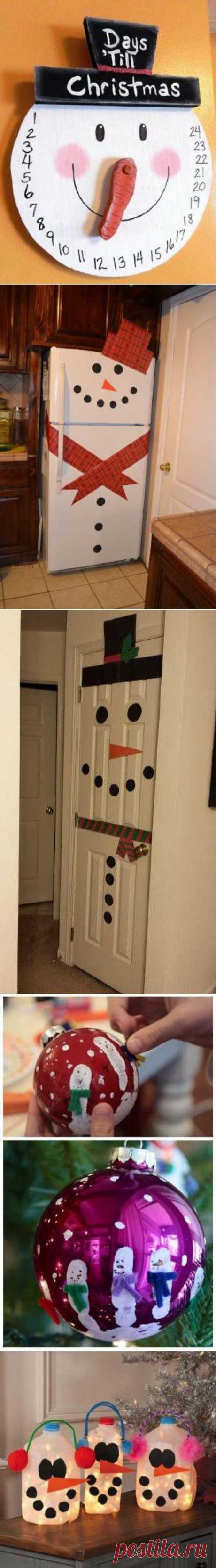 10 muñecos de nieve sin nieve para hacer con niños | Aprender manualidades es facilisimo.com