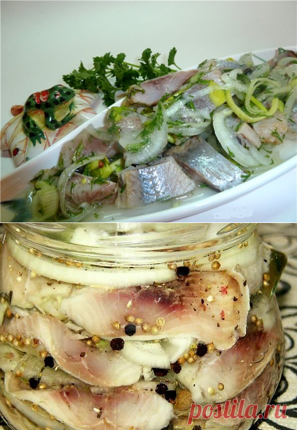 Селедочка вкуснее не бывает. В горчично-уксусной заливке