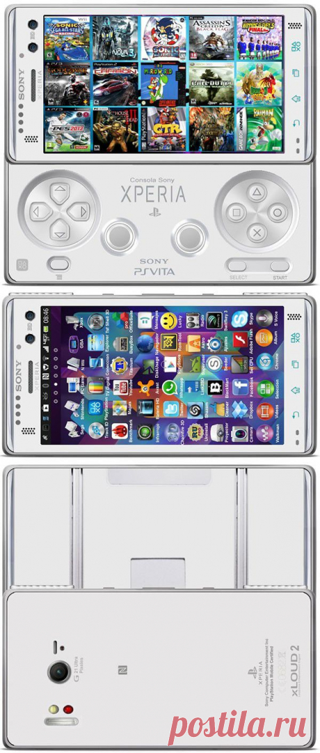 Концепт игрового смартфона Sony Xperia Z Gaming