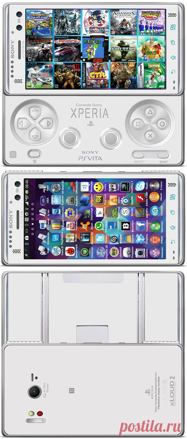 Концепт игрового смартфона Sony Xperia Z Gaming