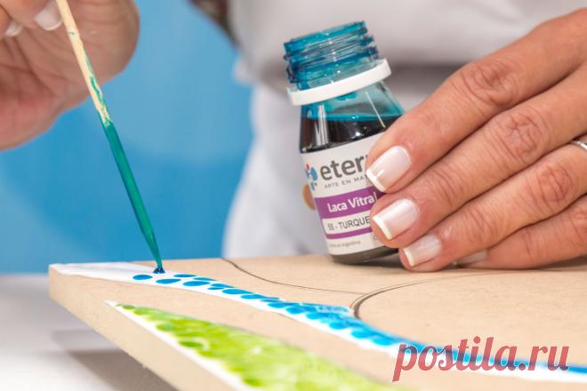 Эффект Жакареля с витражными лаками