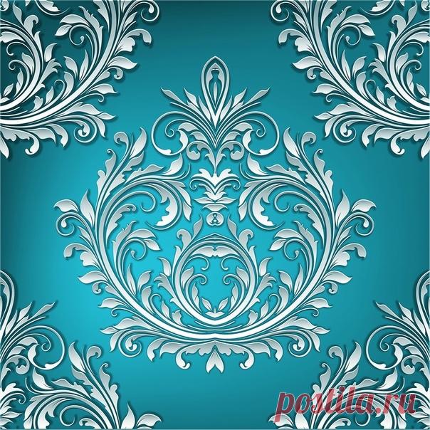 Синие морозные фоны.