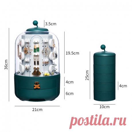 3291.62руб. 40% СКИДКА|Вращающаяся коробка для хранения косметики для ожерелья, прозрачный органайзер для макияжа, органайзер для сережек и ожерелий, настольный органайзер, Прямая поставка|Коробки и ящики для хранения|   | АлиЭкспресс Покупай умнее, живи веселее! Aliexpress.com