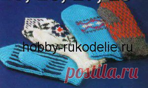 Хобби (рукоделие своими руками): вышивка, вязание » Архив блога » ВАРЕЖКИ С ЦВЕТОЧНЫМ УЗОРОМ – вязание спицами