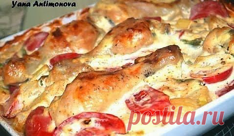 шеф-повар Одноклассники: Курица с овощами в сметанном соусе