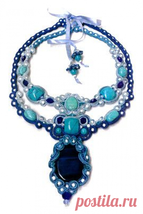 КОЛЬЕ С БИРЮЗОЙ,схемы колье бесплатно | Лаборатория домашнего хозяйства