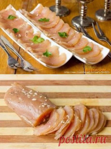 Вяленая куриная грудка - получилось волшебно: нежно, ароматно, легкоприготовляемо и быстро!
