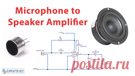 Simple Microphone to Speaker Amplifier Circuit The microphone is an electrical component (transducer) device that converts sound energy into electrical energy. Microphones are often