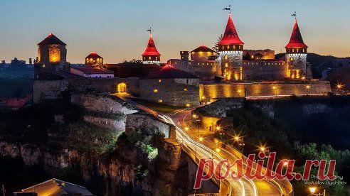 Замок в в Каменце-Подольском, Украина.