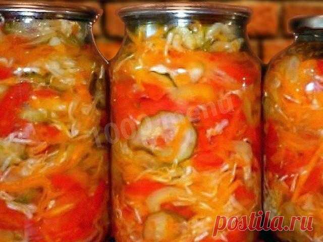 Салат охотничий на зиму заготовка рецепт с фото | 1000.menu