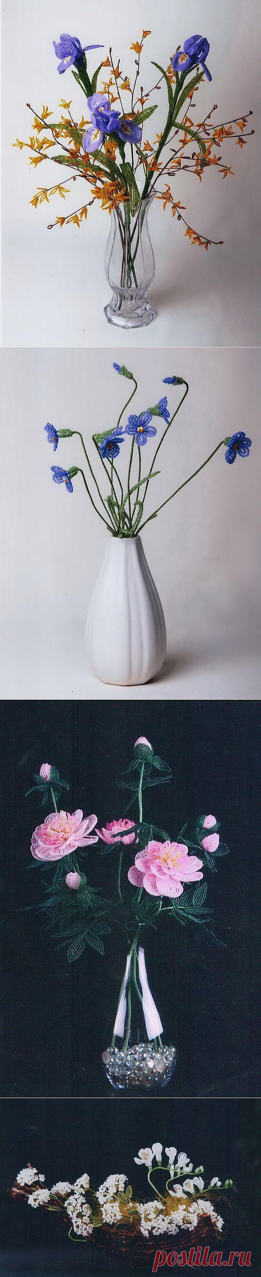 Цветы из бисера Коссовой Т.Е.