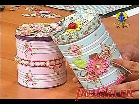 Мастера рукоделия - рукоделие для дома. Бесплатные мастер-классы, фото и видео уроки - Видео мастер-класс: Декорирование банок в технике скрапбукинг