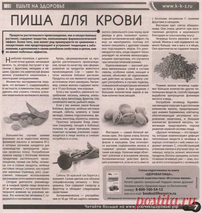 Пища для крови