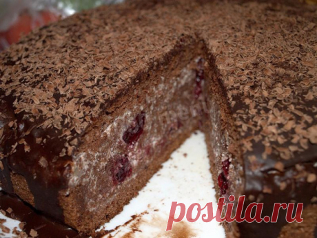 Торт пьяная вишня в мультиварке рецепт с фото - 1000.menu