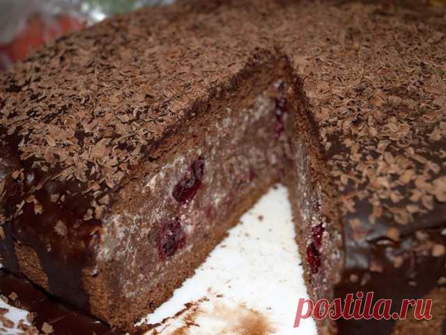 Торт пьяная вишня в мультиварке рецепт с фото - 1000.menu