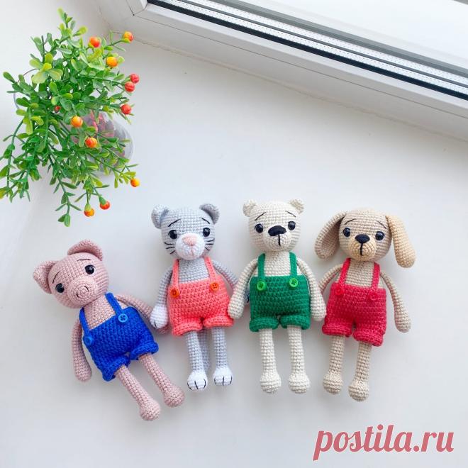 СХЕМА вязания зверят амигуруми в шортиках #схемыамигуруми #амигуруми #вязаныеигрушки #amigurumi #amigurumipattern #amigurumitoy #crochetplushpattern #freeamigurumipattern