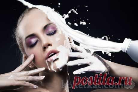 Как умываться молоком.