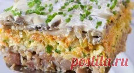 Салат с сельдью - очень вкусный