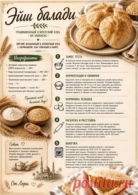 Эйш балади (египетский хлеб)