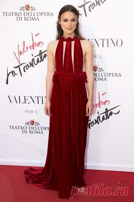 Кира Найтли в Valentino на премьере постановки Софии Копполы «Травиата» в Риме