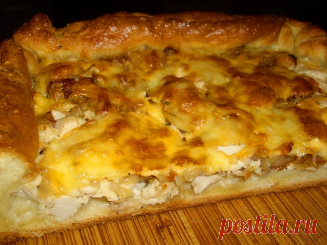 Чрезвычайно вкусный "Луковый пирог с курицей"