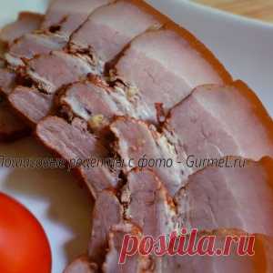 Грудинка (сало) в луковой шелухе