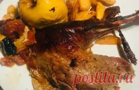 Рождественская или Новогодняя индейка с яблоками — Бабушкины секреты