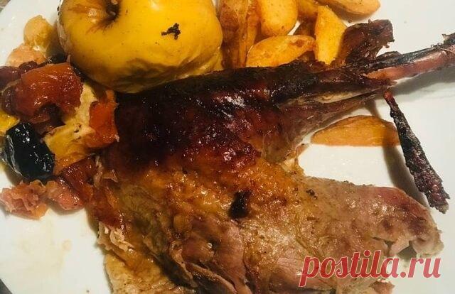 Рождественская или Новогодняя индейка с яблоками — Бабушкины секреты