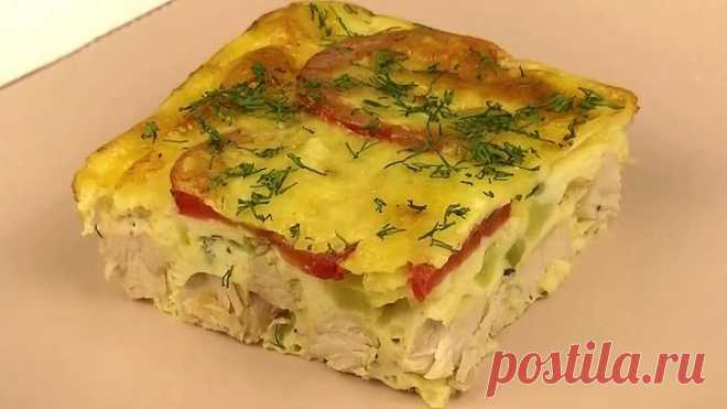 БЫСТРАЯ ЗАПЕКАНКА С КАБАЧКАМИ И ПОМИДОРАМИ Лёгкая Нежная!