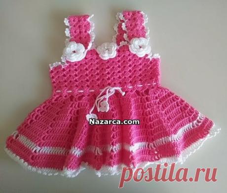 TIĞLA BERE TAKIMLI KIZ BEBEK ASKILI ELBİSE YAPIMI | Nazarca.com